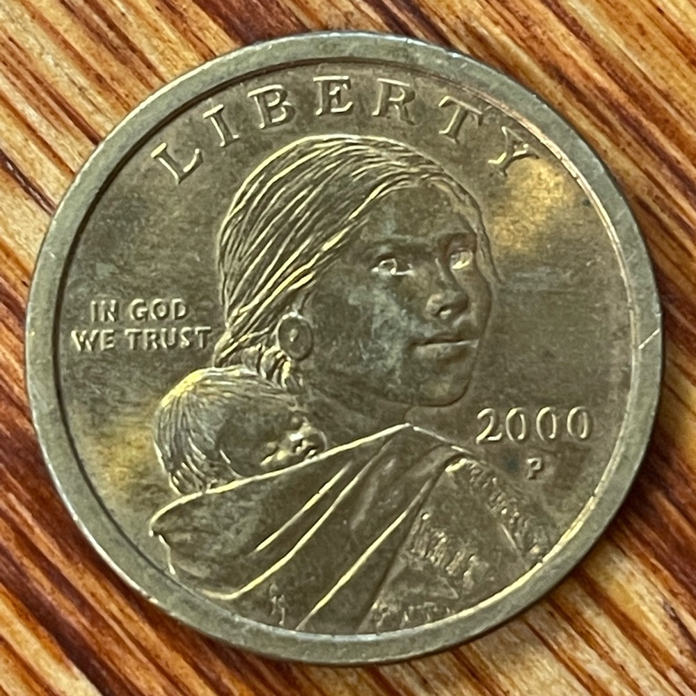 2000 P Sacagawea $1 golden coin